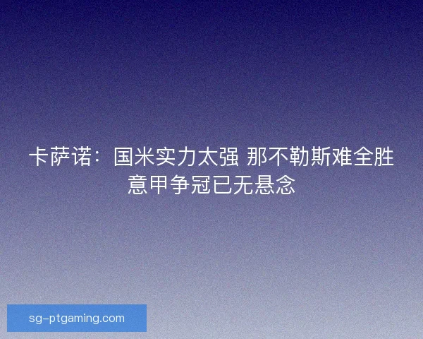 卡萨诺:国米实力太强 那不勒斯难全胜意甲争冠已无悬念 卡萨诺:国米实力太强 那不勒斯难全胜意甲争冠已无悬念
